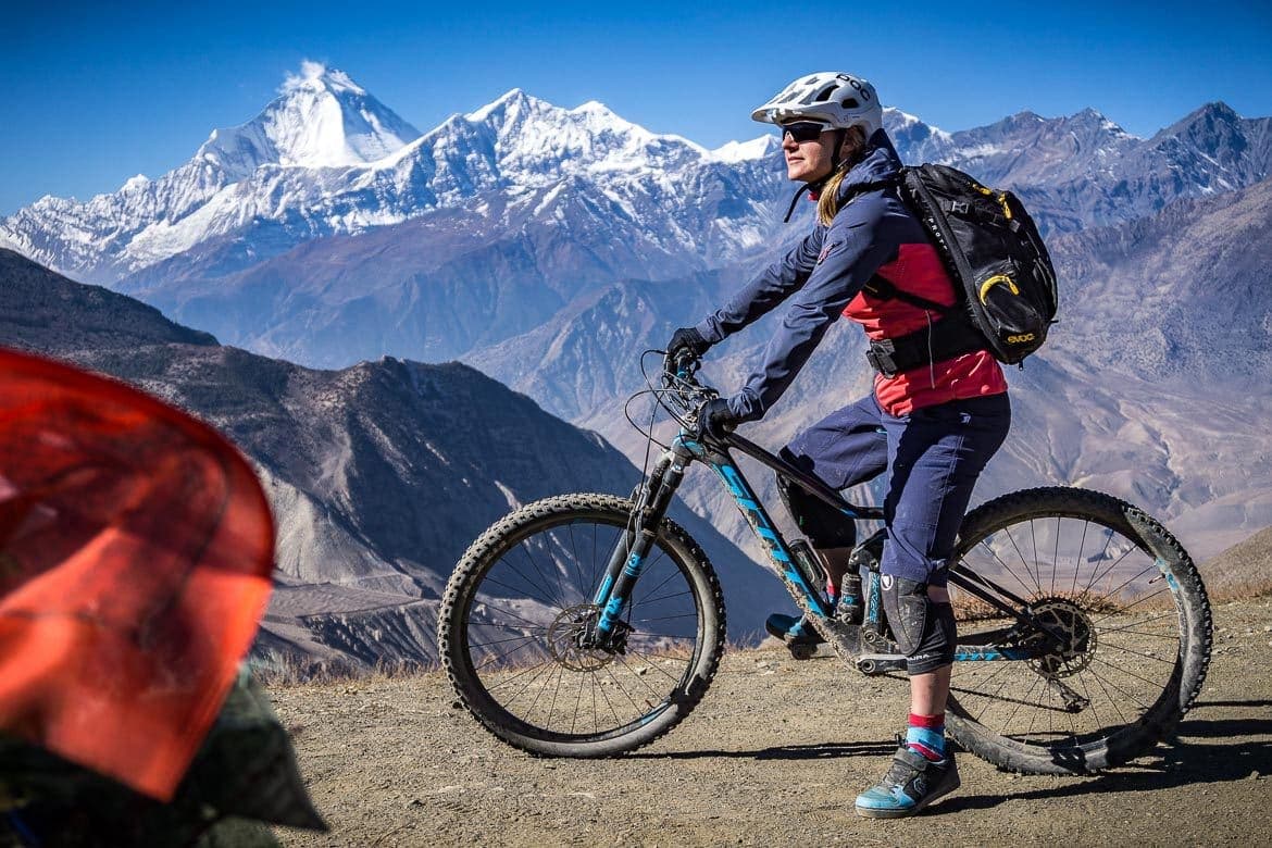Mountain biking adventure in Nepal Himalayas